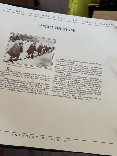 The History of World War II in post stamps