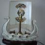 CRE Irish Porcelain Hand Made Viking Ship Table Lamp in Galway Image 2