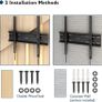 Ultra Slim TV Wall Bracket Mount for 23-60 inchs LCD LED TVs, Low Profile Tilt TV Wall Mount up to VESA 400x400mm, 50 inch tv wall bracket with Spring Locking System, Includes 5 Cable Ties (FREE POSTAGE) Image 3