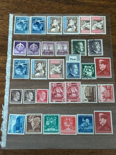 Germany 1872-1945 Reich Collection lot stock 1200+ stamps and 2 Mint sheets