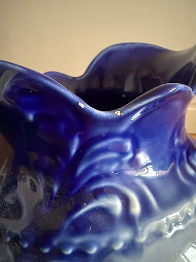 Staffordshire England Flow Blue Pitcher