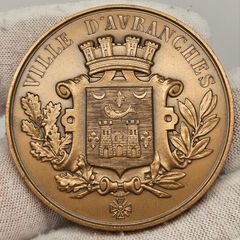 Ville D'avranches Medal 1987-11-30 1986 Bronze Medal Minister Michael O'Kennedy