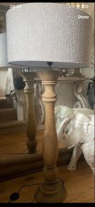 Rockhill interiors teak lamp Flamant