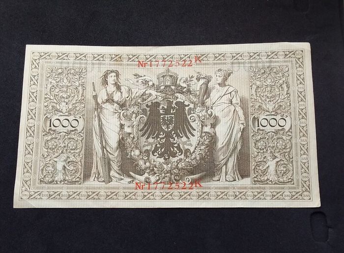Imperial Germany 1910, 1000 Mark Banknote