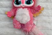 Magic Mixies Interactive Pink Mixie Plush Lights &amp; Sounds approx. 7 Used CUT HAIR Ised Please see photos