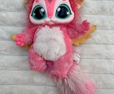 Magic Mixies Interactive Pink Mixie Plush Lights & Sounds approx. 7 Used CUT HAIR Ised Please see photos