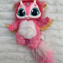 Magic Mixies Interactive Pink Mixie Plush Lights & Sounds approx. 7 Used CUT HAIR Ised Please see photos