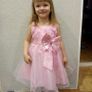 Girls 3D Effect Flower Sleeveless Formal Party Dress Wedding Bridesmaid Sz 2-3y Image 4