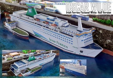 Oscar Wilde Irish Ferries Card Model Ferry Kit
