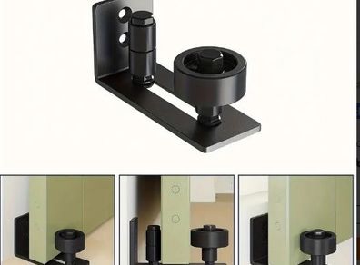 Barn Door Floor Guide Wall Mount Hardware Kit - 1-Pack