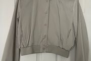 Zara Pistachio Cropped Bomber Jacket - Size M