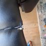 Black Leather Reclining Armchair Image 5