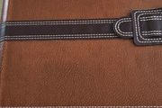 Hardcover leather Photo Album in vintage style, old style leather