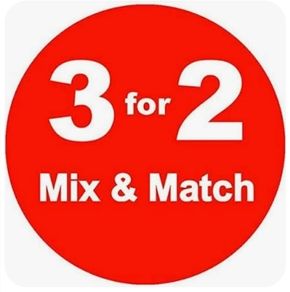 3 for price of 2 on all clothing footwear and jewellery