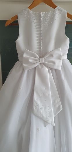 LITTLE FOLK communion dress, bolero, veil, bag, shoes, socks, gloves Sz 8 years - Rrp 450 in total