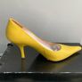 Mango Yellow Leather Heels Image 3