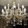 Chandelier 12 arm made with SWAROVSKI crystals color gold Image 6