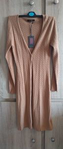 quality long mustard cardigan new fits 6 8 10 12