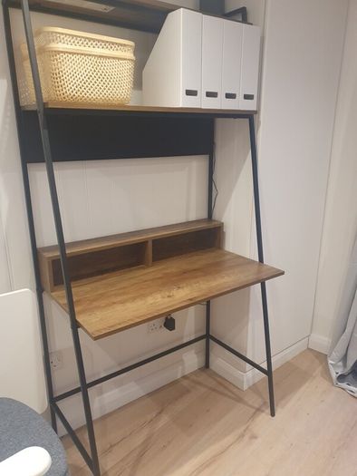 Desk with Shelves