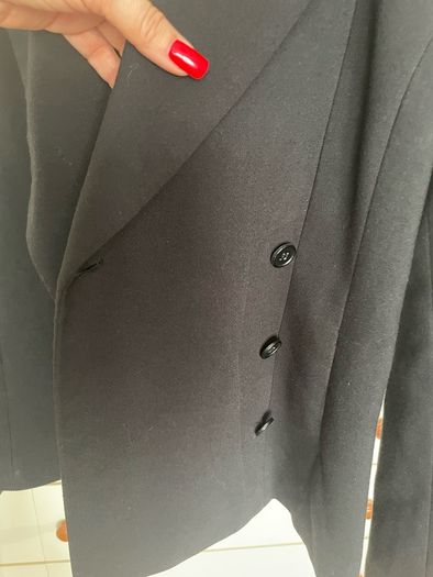 H&M black women's blazer size eur 40, 12 Uk