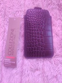 BNWT Luxury Leather Bronze Case for IPhone 5 Free post