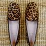 Pretty Loafers Pony Skin Leopard Print Flats Size 4 Image 5