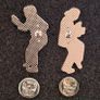 Pulp fiction, pin back badges. X 2 Image 2