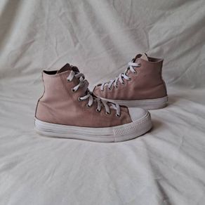 converse hi top platform size 5 eu 38 pink in excellent condition