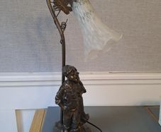 pewter ? table lamp