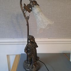 pewter ? table lamp