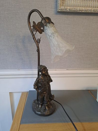 pewter ? table lamp