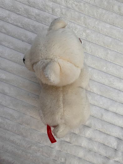 Pia Pia Club by Heinrich Bauer Germany white Bear Plush approx. 19 cm. Used Please see photos