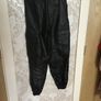 Black Leather Combat Trousers Size 10 Image 2
