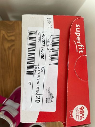 Superfit girls shoes size 20