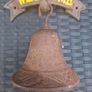 Vintage outdoor garden "WELCOME" cast iron Bell Image 4