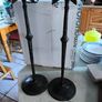 A Pair Of Palm Tree Candlesticks Vintage Monumental Palm Tree Candlesticks 42 cm. tall . Image 2