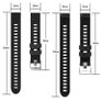 20mm Silicone Band Strap for Garmin vivoactive 3/ music/ vivomove HR /vivomove Image 2
