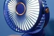 Clip on usb fan blue