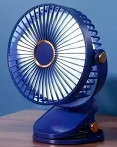 Clip on usb fan blue