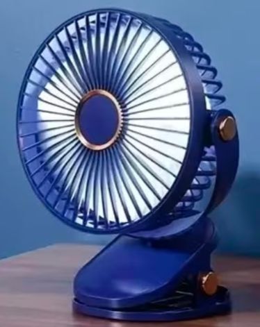 Clip on usb fan blue