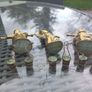 3 brass figures with water buckets, D18 post 7e Image 5