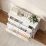 Fluted Dresser, 6 Drawer Chest of Drawers for Bedroom, Living Room, Hallway, Closet, White Image 5
