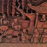 19th Century Chinese Teak Carved Ornate Panel Image 5