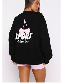 White Fox Oversized Sweatshirt - Size L/XL