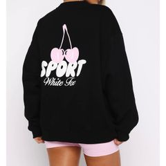 White Fox Oversized Sweatshirt - Size L/XL