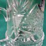 Vintage German Crystal Glass Beer Stein  / Tankard /  Lidded Image 3