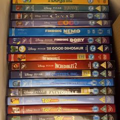 Disney Pixar 16 Dvd Collection Bundle Kids Movies Toy Story 1 2 3 Finding Nemo Cars Coco Up Brave Wall-E Etc.