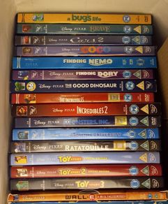Disney Pixar 16 Dvd Collection Bundle Kids Movies Toy Story 1 2 3 Finding Nemo Cars Coco Up Brave Wall-E Etc.