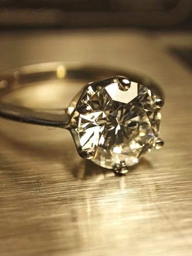 18ct White Gold Hand Made 2ct.Diamond Solitaire Ring