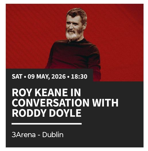 Roy Keane ticket in 3 arena